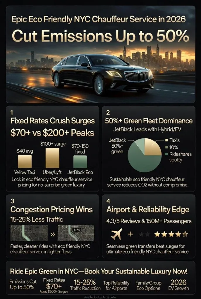 Infographic eco friendly nyc chauffeur service