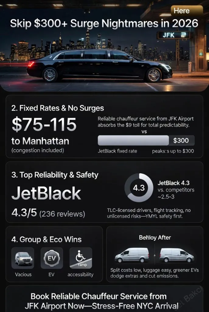 Reliable Chauffeur Service from JFK Airport: Cutting Through NYC's Madness in 2026 3 Infographic reliable chauffeur service from jfk airport