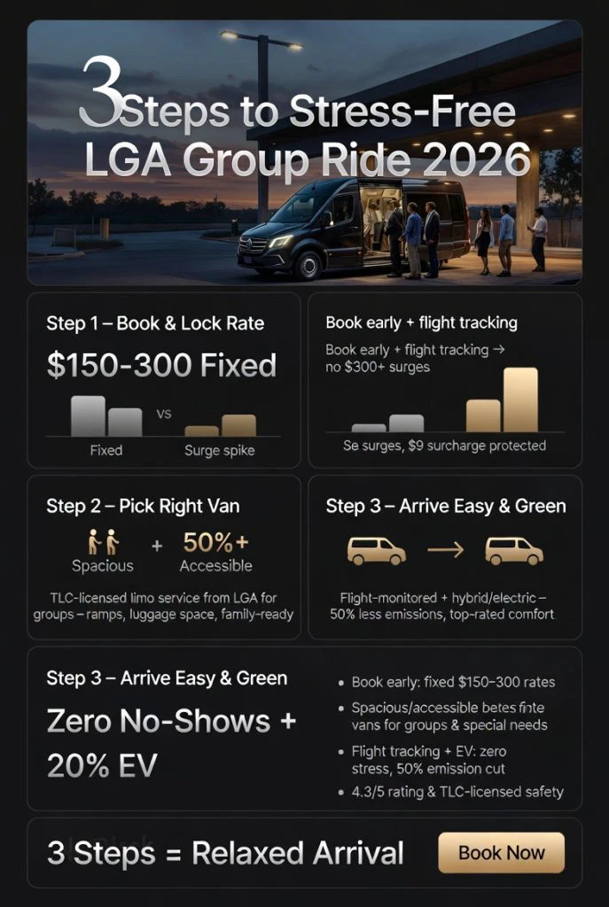 Infographic limo service from lga for groups
