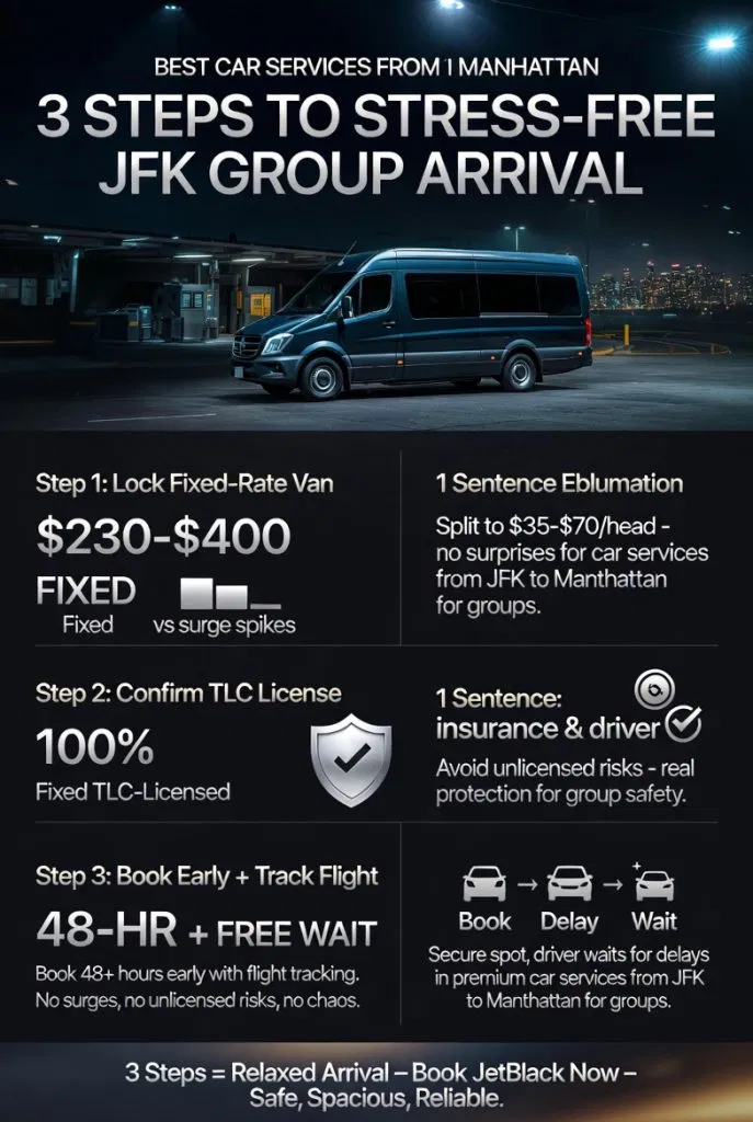 Infographic car services from jfk to manhattan for groups