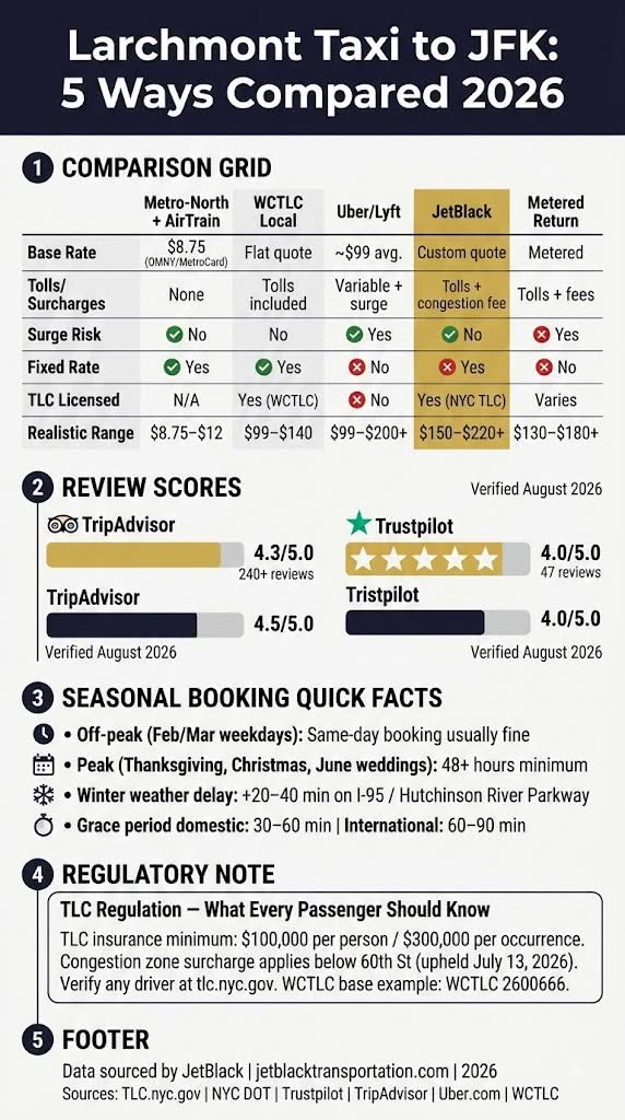 Infographic larchmont taxi