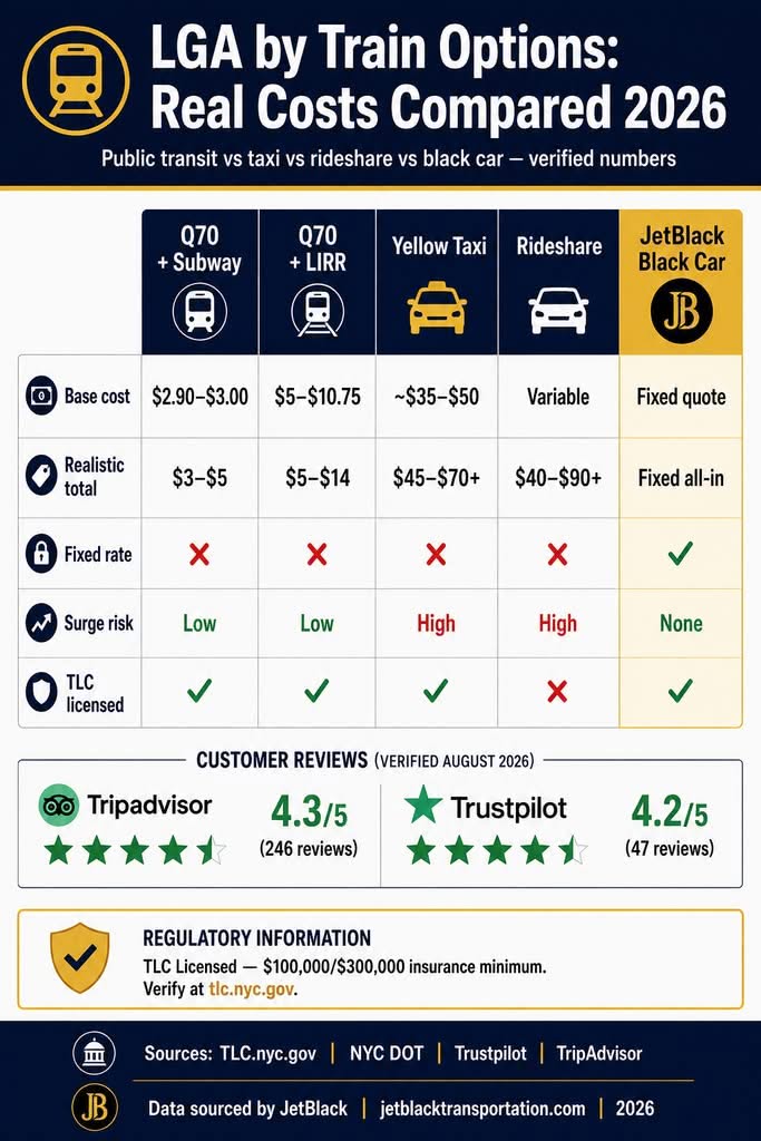 infographic LGA by Train: 7 Honest Facts Business Travelers Need in 2026 1